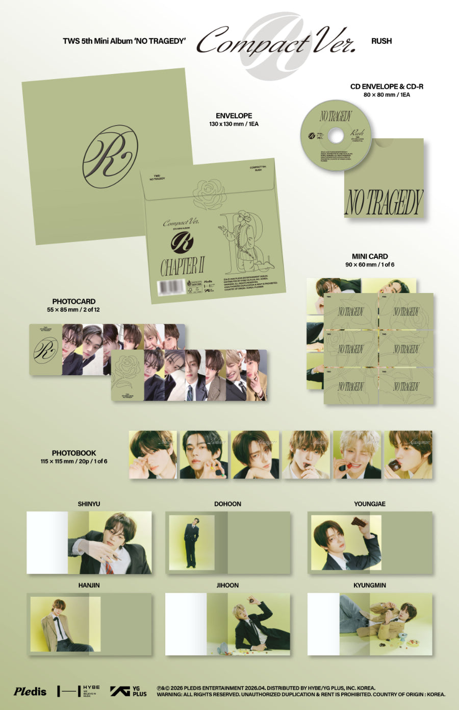 *PRE-ORDER* TWS- No Tragedy [Rush Compact Ver.]