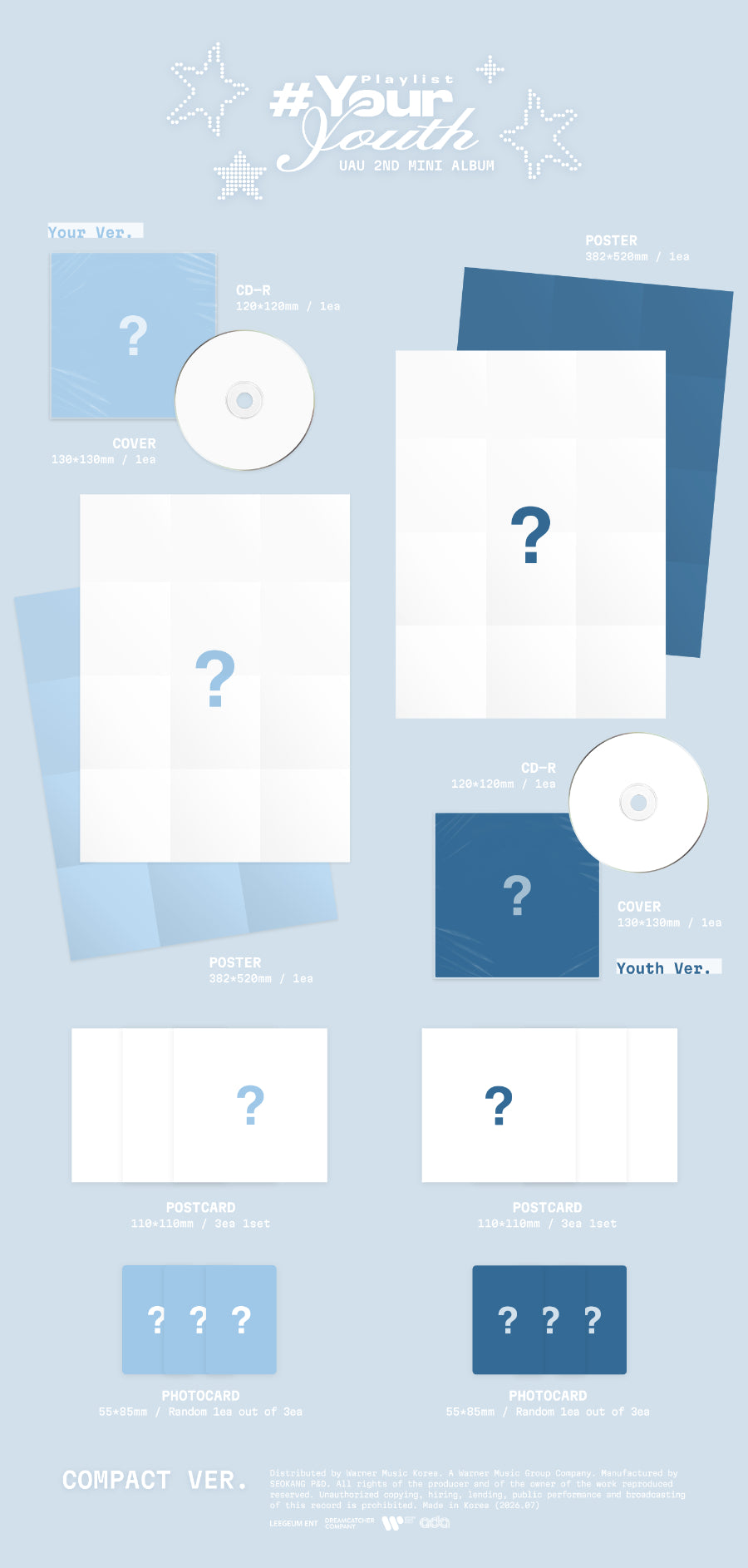 *PRE-ORDER* UAU - Playlist #Your Youth [Compact Ver.]