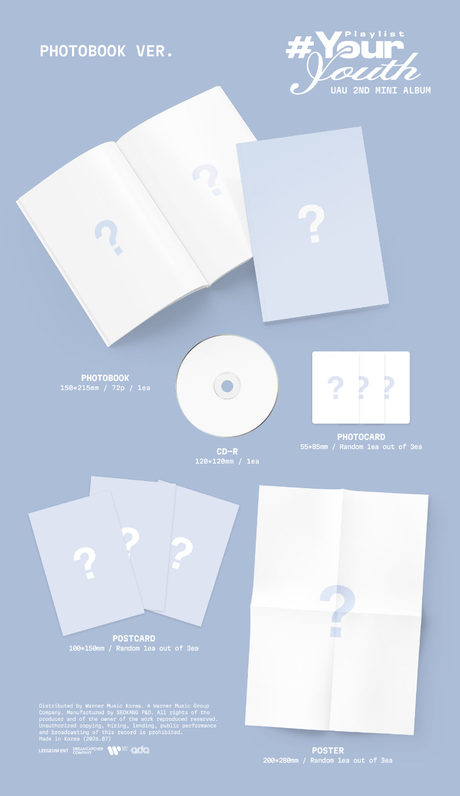*PRE-ORDER* UAU - Playlist #Your Youth [Photobook Ver.]