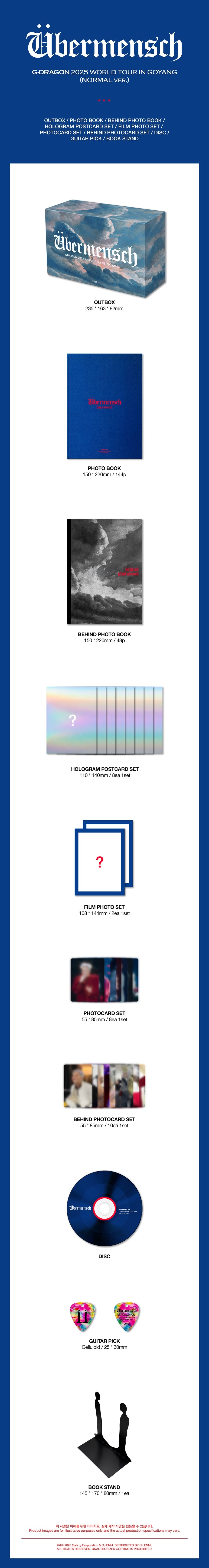 *PRE-ORDER* BIGBANG G-DRAGON -Übermensch 2025 World Tour In Goyang [Normal Ver.]