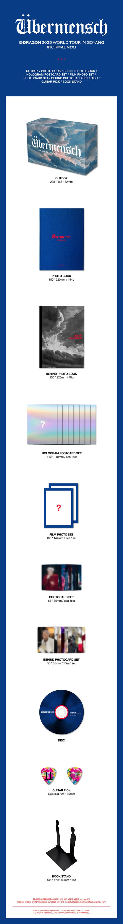 *PRE-ORDER* BIGBANG G-DRAGON -Übermensch 2025 World Tour In Goyang [Normal Ver.]