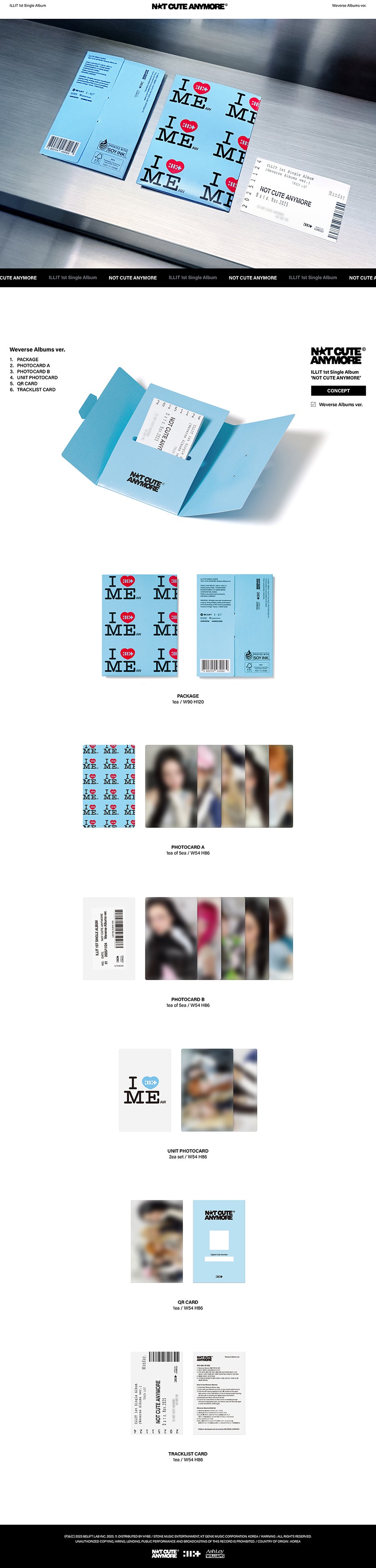 ILLIT NOT CUTE ANYMORE weverse ラキドロ 15枚 BBANGYA | ILLIT - NOT CUTE ANYMORE [WEVERSE VER.]