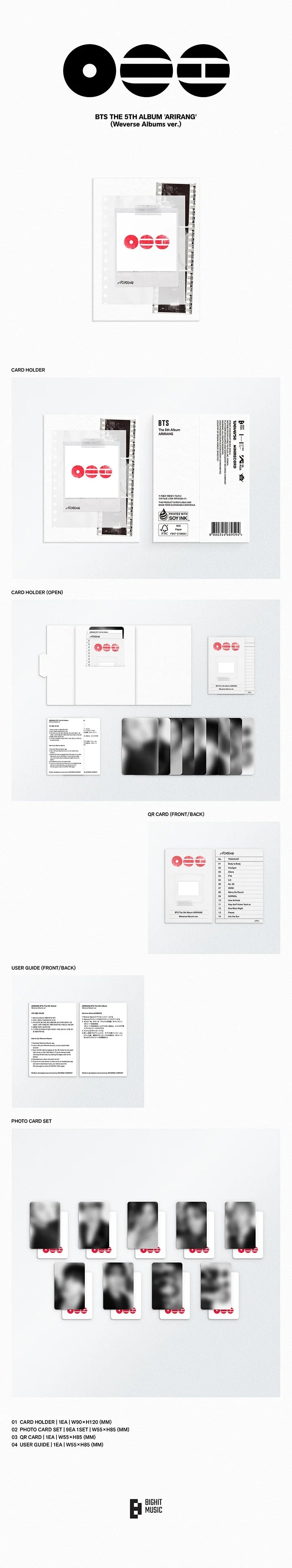 BTS - ARIRANG (5th Studio Album) [Weverse Albums Ver.]