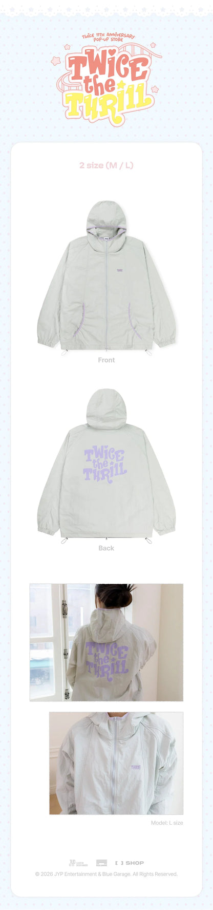 *PRE-ORDER* TWICE - [TWICE THE THRILL POP-UP MD] Windbreaker