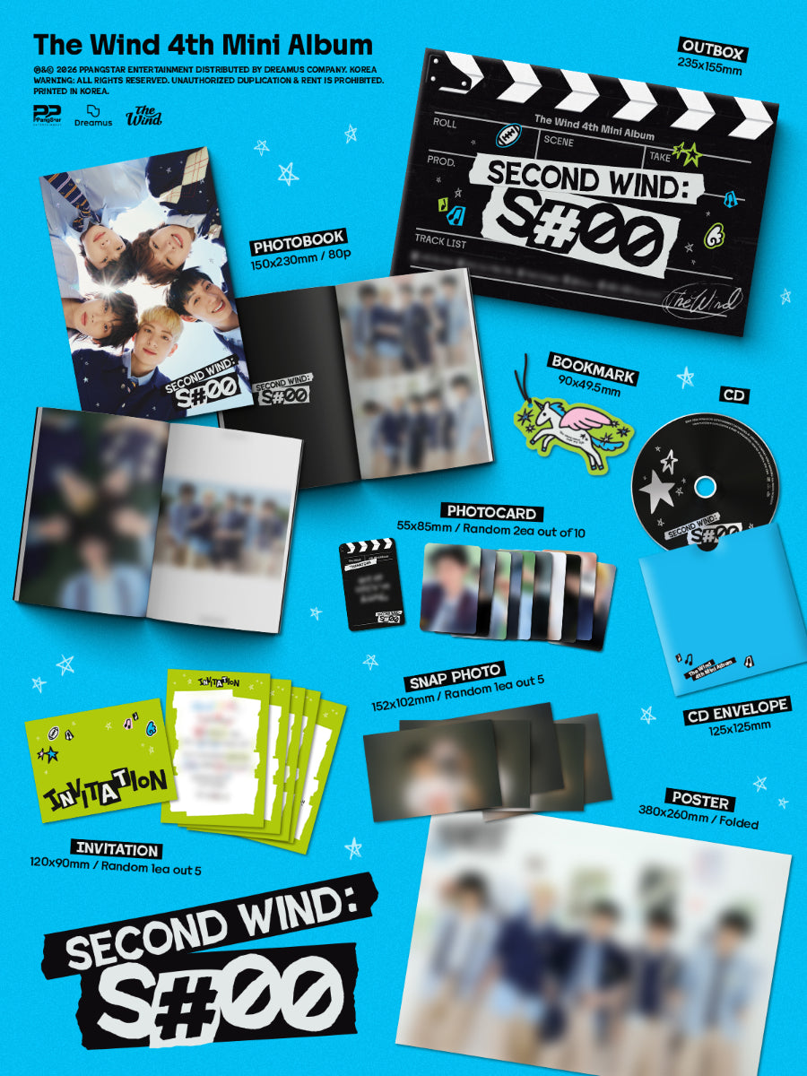 *PRE-ORDER* THE WIND - Second wind : S#00 [Photobook Ver.]