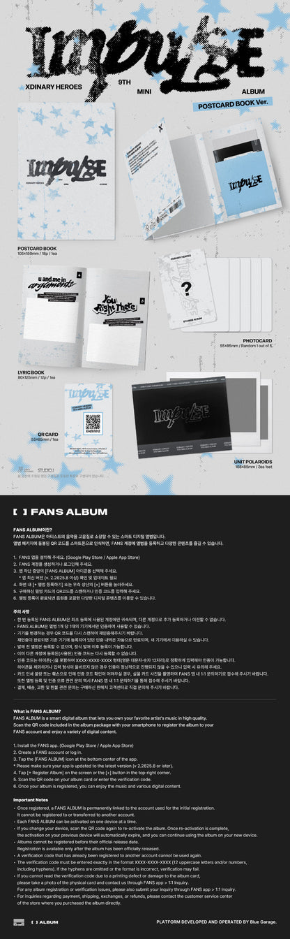 *PRE-ORDER* XDINARY HEROES - Impulse [Postcard Ver.]