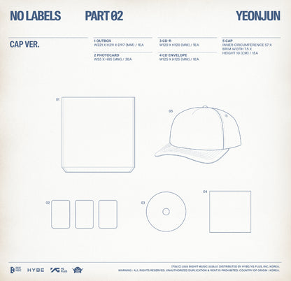 *PRE-ORDER* TXT YEONJUN - No Labels: Part 02 [Cap Ver.]