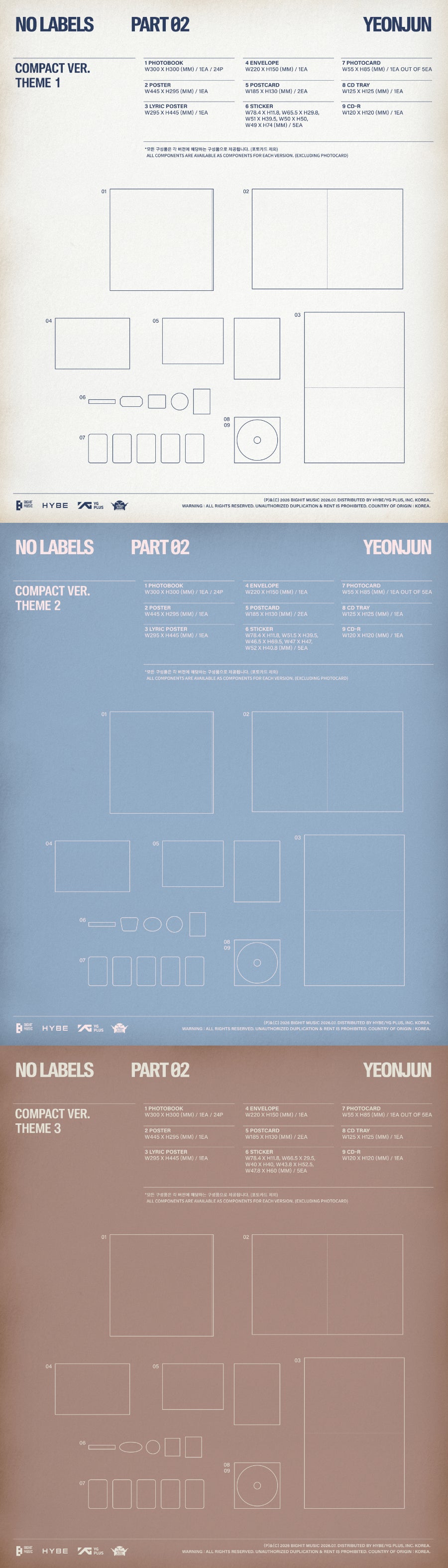 *PRE-ORDER* TXT YEONJUN - No Labels: Part 02 [Compact Ver.] + POB