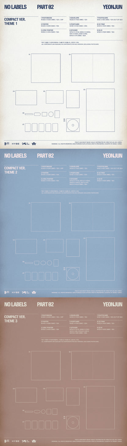 *PRE-ORDER* TXT YEONJUN - No Labels: Part 02 [Compact Ver.] + POB