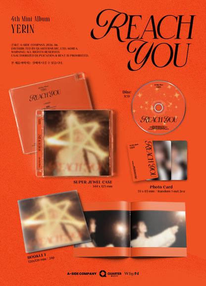 *PRE-ORDER* YERIN - Reach You [Jewel Ver.]