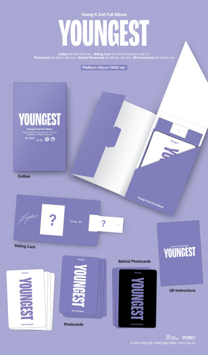 *PRE-ORDER* Young K - Youngest [Platform Ver.]