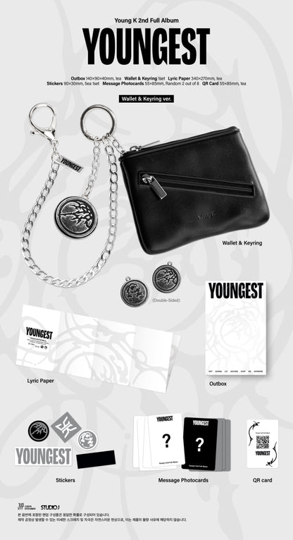 *PRE-ORDER* Young K - Youngest [Wallet & Keyring Ver.] + POB