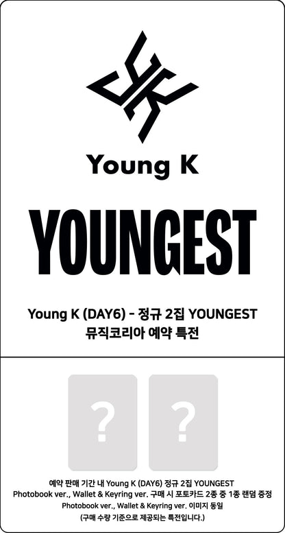 *PRE-ORDER* Young K - Youngest [Wallet & Keyring Ver.] + POB