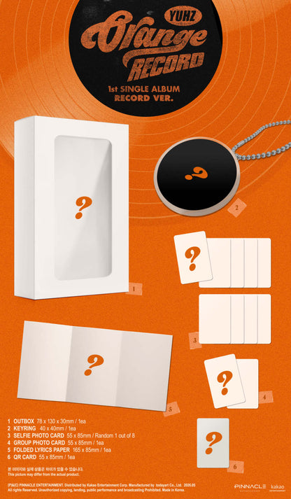 *PRE-ORDER* YUHZ - Orange Record [Record Ver.]