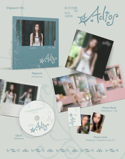 *PRE-ORDER* JEON YU JIN- Adios (1st Mini Album) [Digipack Ver.]