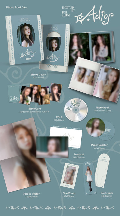 *PRE-ORDER* JEON YU JIN- Adios (1st Mini Album) [Photobook Ver.]