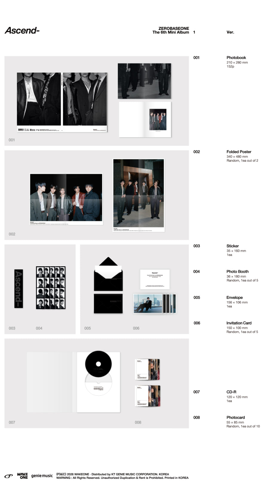 ZEROBASEONE - Ascend [Photobook Ver.]
