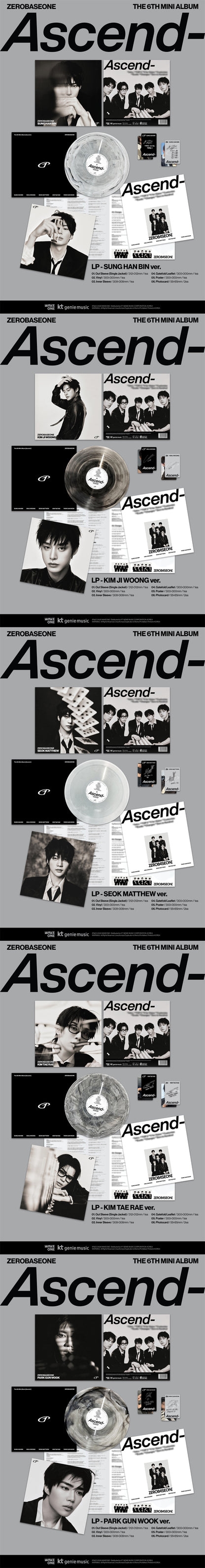 *PRE-ORDER* ZEROBASEONE - Ascend [LP Ver.]