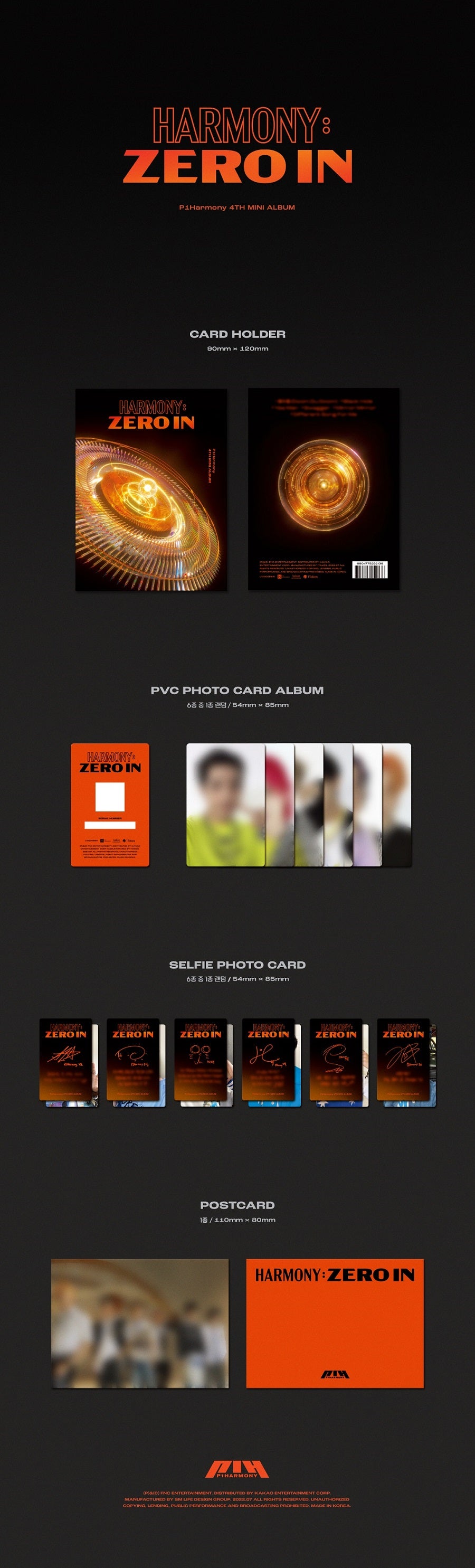 P1Harmony - HARMONY : ZERO IN (4th Mini Album) [Platform Ver.]